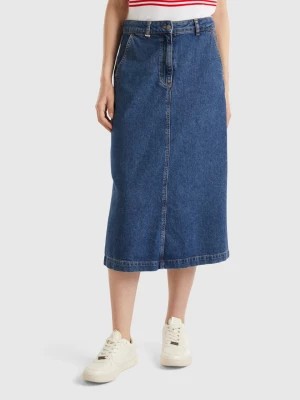 Zdjęcie produktu Benetton, Denim Midi Skirt, size , Blue, Women United Colors of Benetton