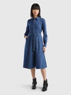 Zdjęcie produktu Benetton, Denim Shirt Dress, size L, Blue, Women United Colors of Benetton
