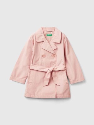 Zdjęcie produktu Benetton, Double-breasted Trench Coat, size 104, Soft Pink, Kids United Colors of Benetton