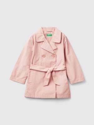 Zdjęcie produktu Benetton, Double-breasted Trench Coat, size 82, Soft Pink, Kids United Colors of Benetton