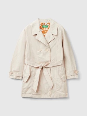 Zdjęcie produktu Benetton, Double-breasted Trench Coat, size L, Beige, Kids United Colors of Benetton