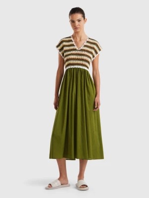 Zdjęcie produktu Benetton, Dress With Crochet Bodice, size XS, Green, Women United Colors of Benetton