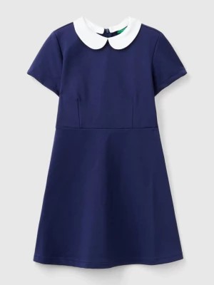 Zdjęcie produktu Benetton, Dress With Removable Collar, size XL, Dark Blue, Kids United Colors of Benetton