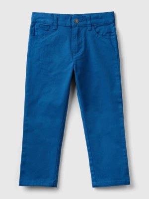 Zdjęcie produktu Benetton, Five-pocket Slim Fit Trousers, size 104, Blue, Kids United Colors of Benetton