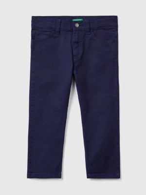 Zdjęcie produktu Benetton, Five-pocket Slim Fit Trousers, size 110, Dark Blue, Kids United Colors of Benetton