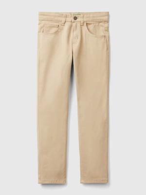 Zdjęcie produktu Benetton, Five-pocket Slim Fit Trousers, size 3XL, Beige, Kids United Colors of Benetton