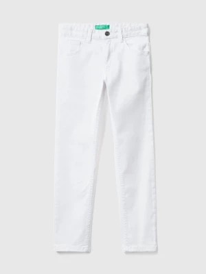 Zdjęcie produktu Benetton, Five Pocket Slim Fit Trousers, size 3XL, White, Kids United Colors of Benetton