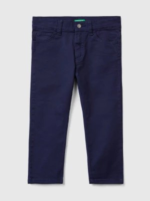 Zdjęcie produktu Benetton, Five-pocket Slim Fit Trousers, size 82, Dark Blue, Kids United Colors of Benetton