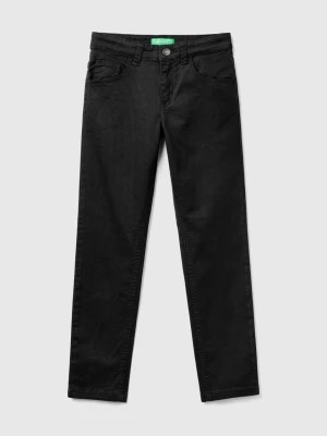 Zdjęcie produktu Benetton, Five-pocket Slim Fit Trousers, size L, Black, Kids United Colors of Benetton