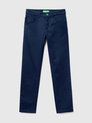 Zdjęcie produktu Benetton, Five-pocket Slim Fit Trousers, size L, Dark Blue, Kids United Colors of Benetton