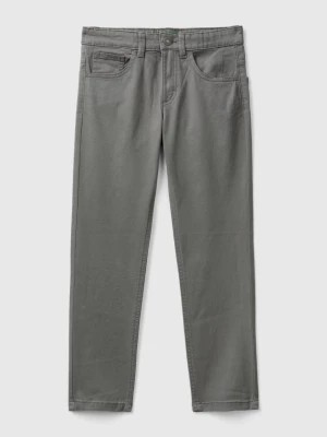 Zdjęcie produktu Benetton, Five-pocket Slim Fit Trousers, size M, Dark Gray, Kids United Colors of Benetton