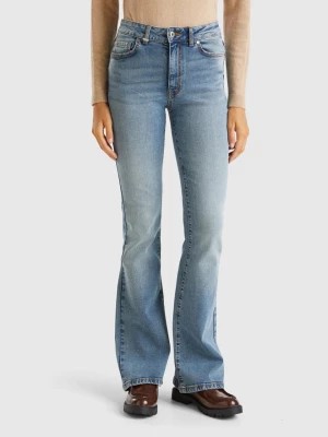 Zdjęcie produktu Benetton, Flared Jeans In Recycled Cotton Blend, size 26, Blue, Women United Colors of Benetton