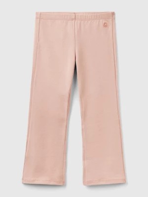 Zdjęcie produktu Benetton, Flared Leggings In Stretch Cotton, size 104, Soft Pink, Kids United Colors of Benetton