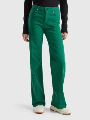 Zdjęcie produktu Benetton, Flared Stretch Jeans, size 30, Dark Green, Women United Colors of Benetton