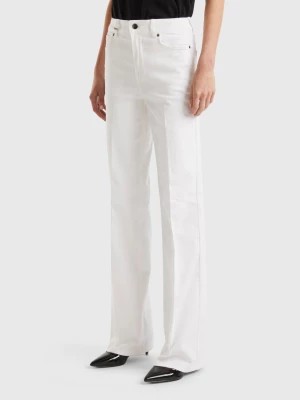 Zdjęcie produktu Benetton, Flared Stretch Jeans, size 35, White, Women United Colors of Benetton