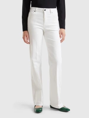 Zdjęcie produktu Benetton, Flared Stretch Jeans, size 36, White, Women United Colors of Benetton