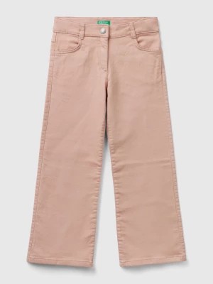Zdjęcie produktu Benetton, Flared Stretch Pants, size L, Soft Pink, Kids United Colors of Benetton