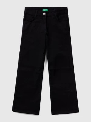 Zdjęcie produktu Benetton, Flared Stretch Pants, size XL, Black, Kids United Colors of Benetton