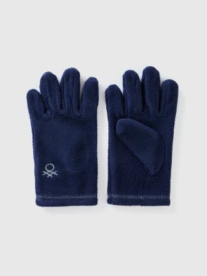 Zdjęcie produktu Benetton, Fleece Gloves, size M-L, Dark Blue, Kids United Colors of Benetton