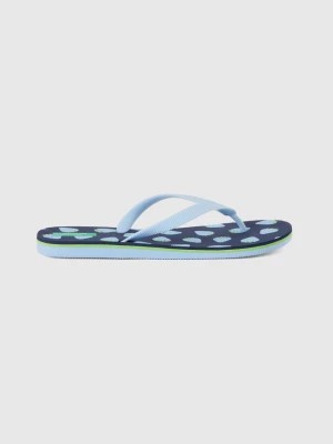 Zdjęcie produktu Benetton, Flip Flops With Strawberry Pattern, size 46-47, Dark Blue, Women United Colors of Benetton