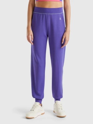 Zdjęcie produktu Benetton, Flowy Stretch Trousers, size XXS, Violet, Women United Colors of Benetton