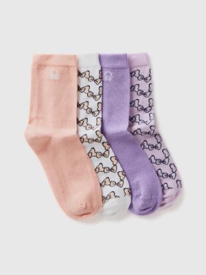Zdjęcie produktu Benetton, Four Pairs Of Terry Cloth Socks, size 20-24, Multi-color, Kids United Colors of Benetton