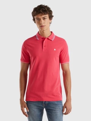 Zdjęcie produktu Benetton, Fuchsia Polo In Organic Cotton, size S, Fuchsia, Men United Colors of Benetton