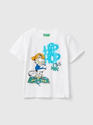 Zdjęcie produktu Benetton, Garfield T-shirt ©2024 By Paws, Inc., size 98, White, Kids United Colors of Benetton