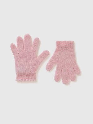 Zdjęcie produktu Benetton, Gloves In Stretch Wool Blend, size 104-116, Pink, Kids United Colors of Benetton