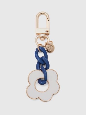 Zdjęcie produktu Benetton, Gold And Blue Keychain With Flower Pendant, size OS, Blue, Women United Colors of Benetton