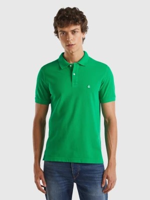 Zdjęcie produktu Benetton, Green Regular Fit Polo, size L, Green, Men United Colors of Benetton