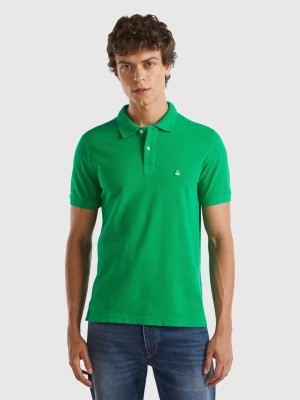 Zdjęcie produktu Benetton, Green Regular Fit Polo, size M, Green, Men United Colors of Benetton