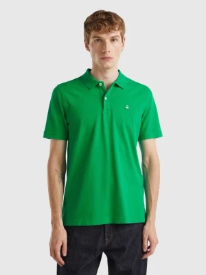 Zdjęcie produktu Benetton, Green Slim Fit Polo, size XL, Green, Men United Colors of Benetton