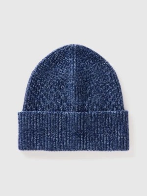 Zdjęcie produktu Benetton, Hat In Cashmere And Wool Blend, size S, Blue, Men United Colors of Benetton