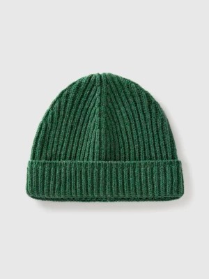 Zdjęcie produktu Benetton, Hat In Pure Virgin Wool, size L, Green, Men United Colors of Benetton