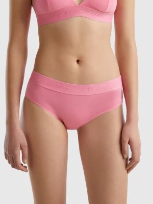 Zdjęcie produktu Benetton, High-rise Underwear In Organic Cotton, size S, Pink, Women United Colors of Benetton