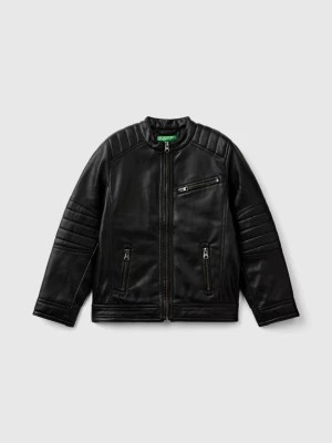 Zdjęcie produktu Benetton, Jacket In Imitation Leather, size 2XL, Black, Kids United Colors of Benetton