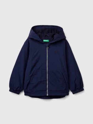 Zdjęcie produktu Benetton, Jacket With Oversized Hood, size 116, Dark Blue, Kids United Colors of Benetton