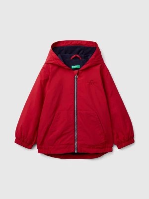 Zdjęcie produktu Benetton, Jacket With Oversized Hood, size 98, Red, Kids United Colors of Benetton