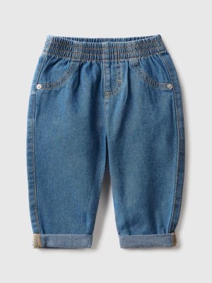 Zdjęcie produktu Benetton, Jeans In 100% Cotton Denim, size 74, Light Blue, Kids United Colors of Benetton