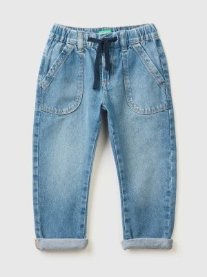 Zdjęcie produktu Benetton, Jeans With Maxi Pockets In 100% Cotton, size 110, Blue, Kids United Colors of Benetton