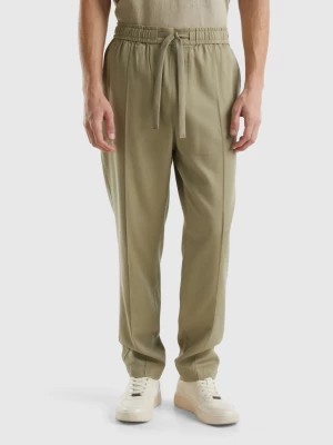 Zdjęcie produktu Benetton, Joggers In Modal® And Cotton Blend, size S, Light Green, Men United Colors of Benetton