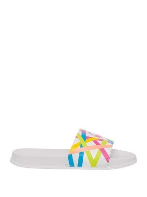Zdjęcie produktu Benetton Klapki w kolorze białym ze wzorem rozmiar: 36