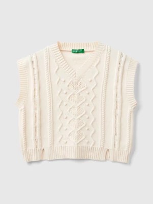 Zdjęcie produktu Benetton, Knit Vest, size 3XL, Creamy White, Kids United Colors of Benetton