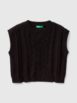 Zdjęcie produktu Benetton, Knit Vest, size S, Black, Kids United Colors of Benetton