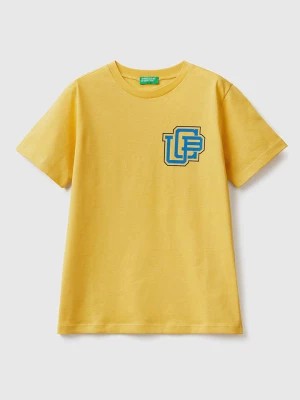 Zdjęcie produktu Benetton Koszulka w kolorze żółtym rozmiar: 168