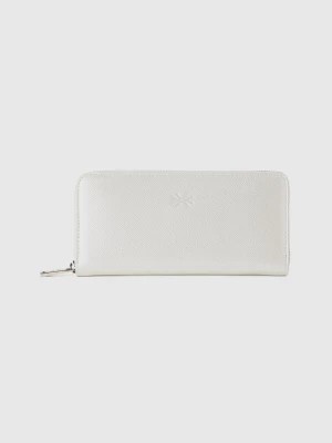 Zdjęcie produktu Benetton, Large Zip Wallet, size OS, Silver, Women United Colors of Benetton