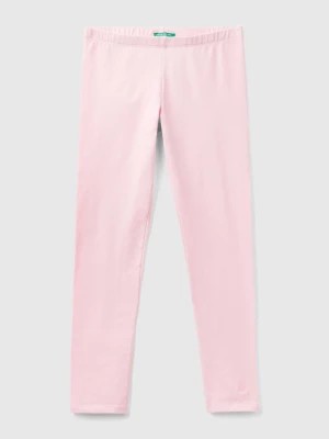 Zdjęcie produktu Benetton, Leggings In Stretch Cotton With Logo, size M, Pink, Kids United Colors of Benetton