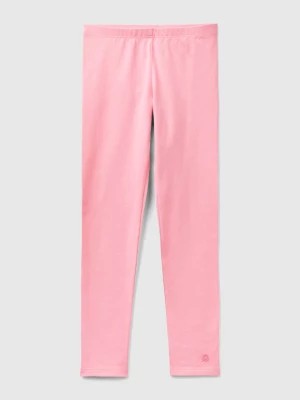 Zdjęcie produktu Benetton, Leggings In Stretch Cotton With Logo, size XL, Pink, Kids United Colors of Benetton