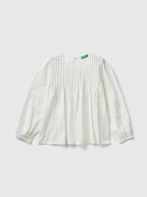Zdjęcie produktu Benetton, Lightweight Blouse In Pure Cotton, size XL, Creamy White, Kids United Colors of Benetton